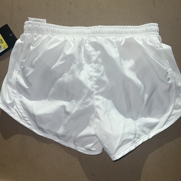 Nike Tempo Running Athletic Shorts Girls Size Small White - Picture 5 of 5